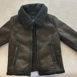 Forever 21 Olive Aviator Jacket